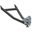 Black wolf V-plow med pushtube og sentermontert festebrakett 150cm bredde thumbnail