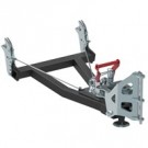 Black wolf V-plow med pushtube og frontmotert festebrakett 180cm bredde thumbnail